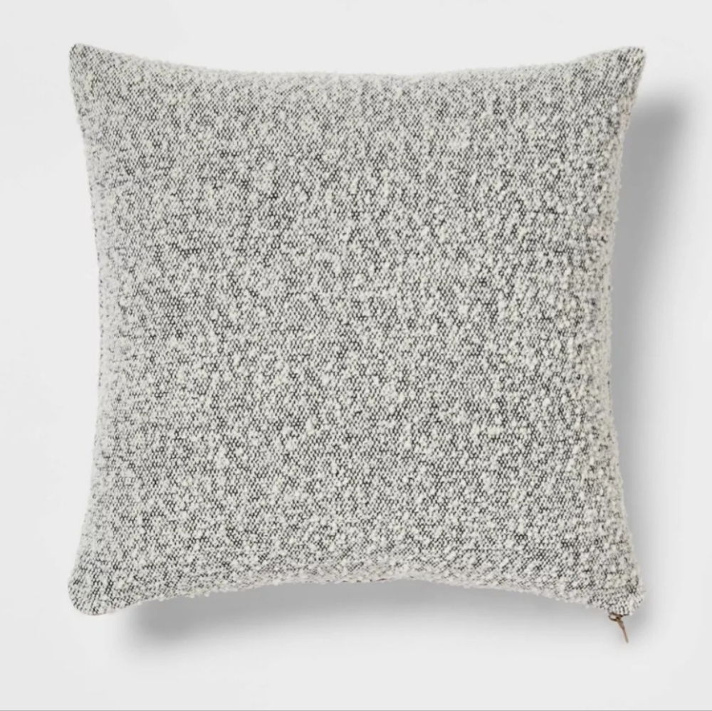 Free Shipping, Target. Cream/Black Textured Pillow